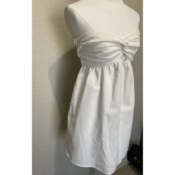 Shein, Women’s, Strapless, White, Midi, Dress, Size: XS - Picture 2 of 6